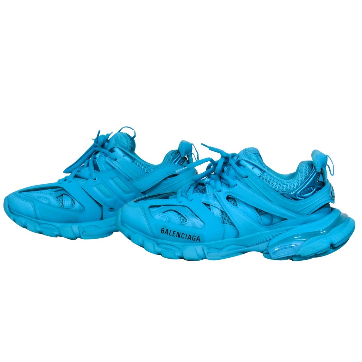 balenciaga - Teal Blue Chunky Track Sneakers Sz 7