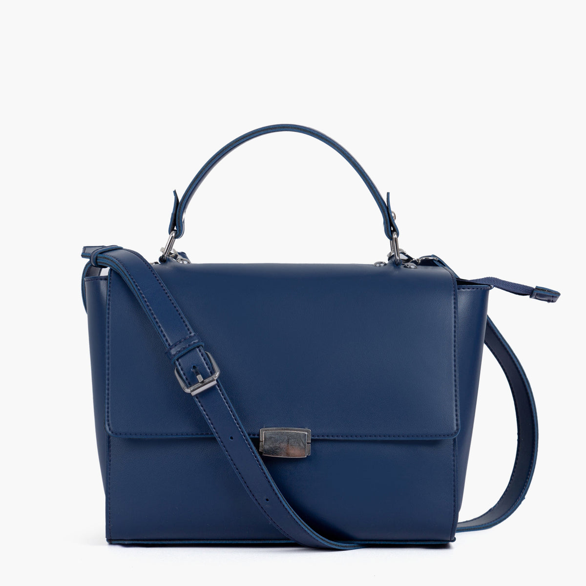 Blue mini messenger bag