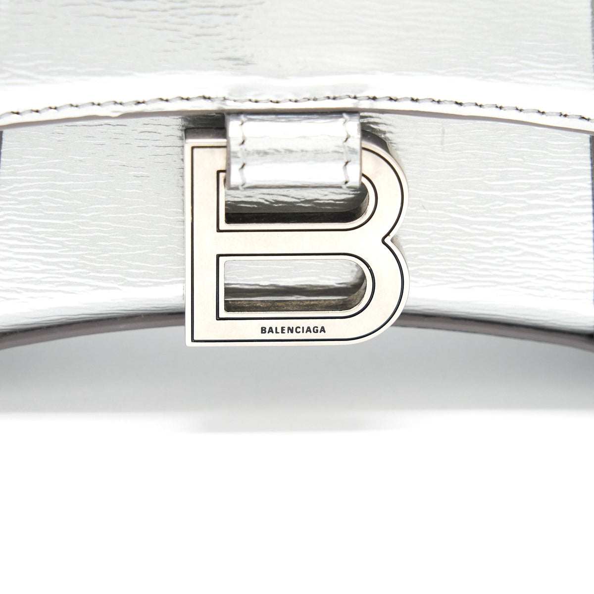 balenciaga Hourglass XS Silver SHW