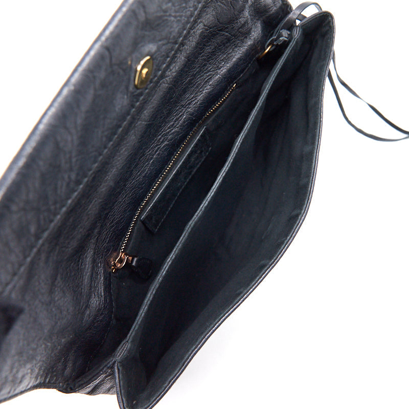 balenciaga Clutch Black GHW