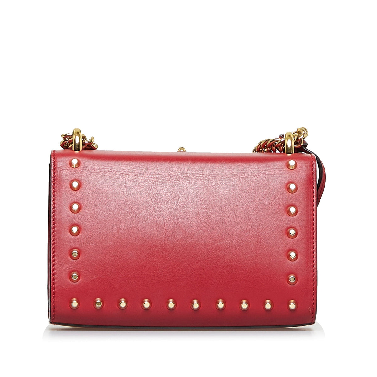 GUCCI Pearl Studded Padlock Shoulder Bag