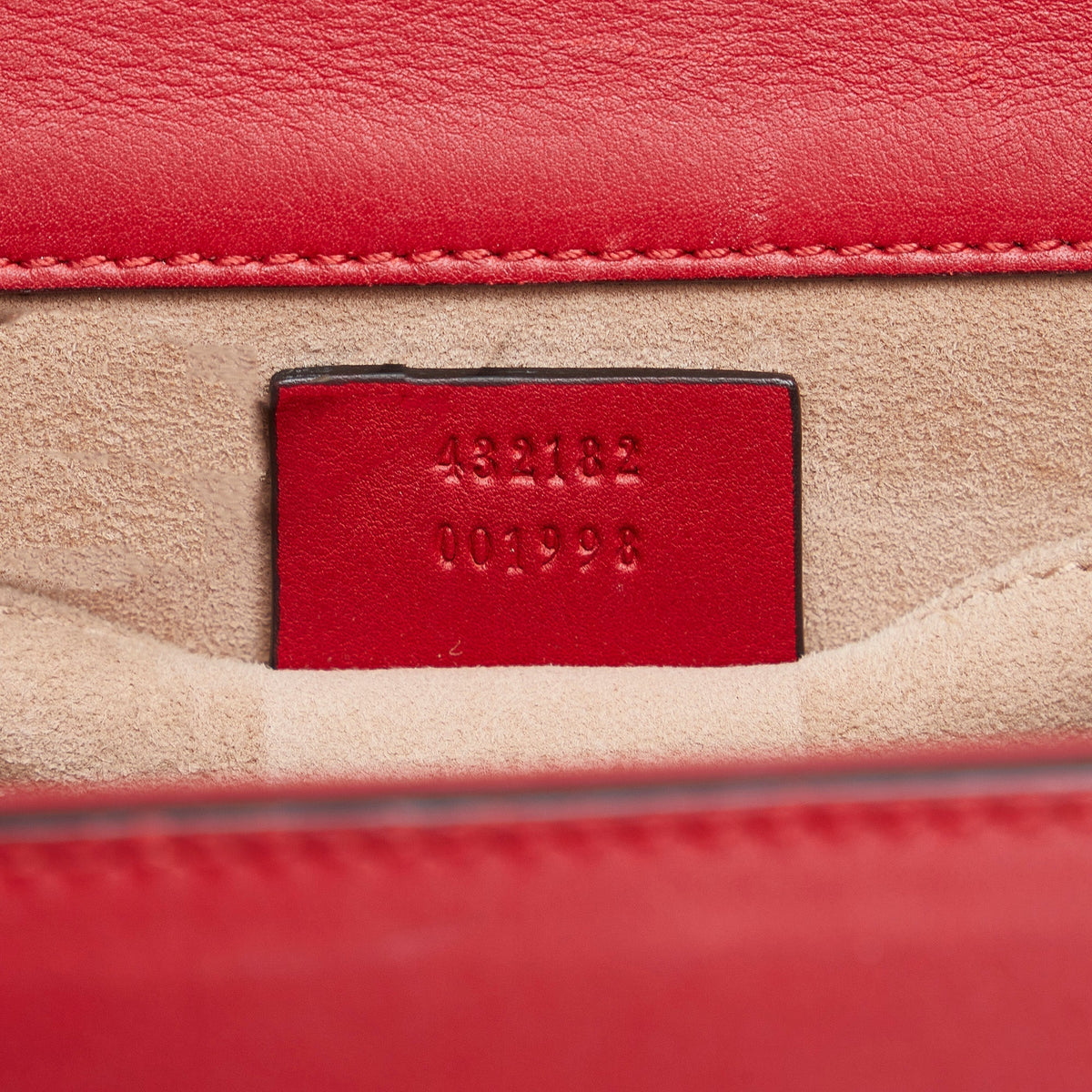 GUCCI Pearl Studded Padlock Shoulder Bag