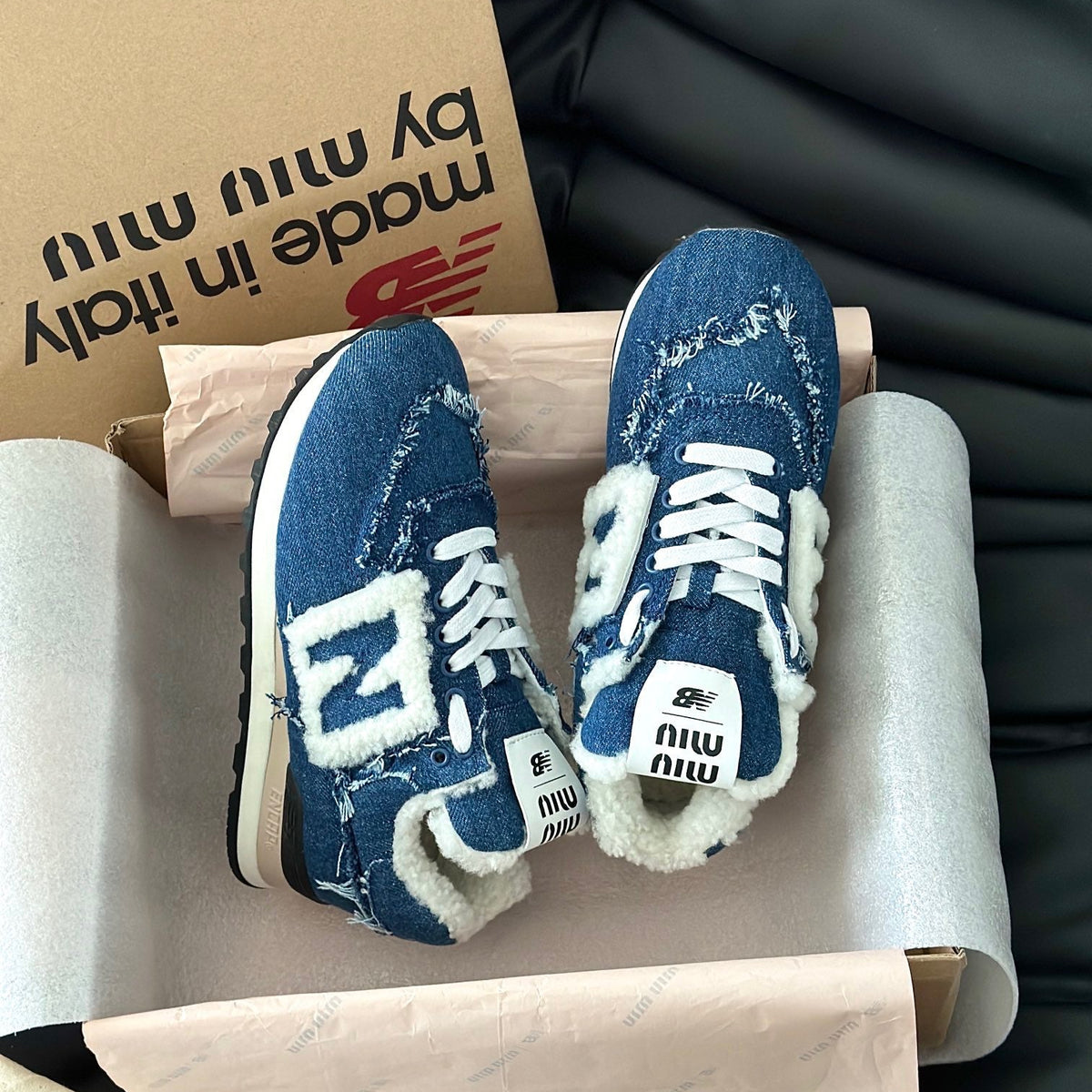 MIU M x NEW BALANCE TRAINERS