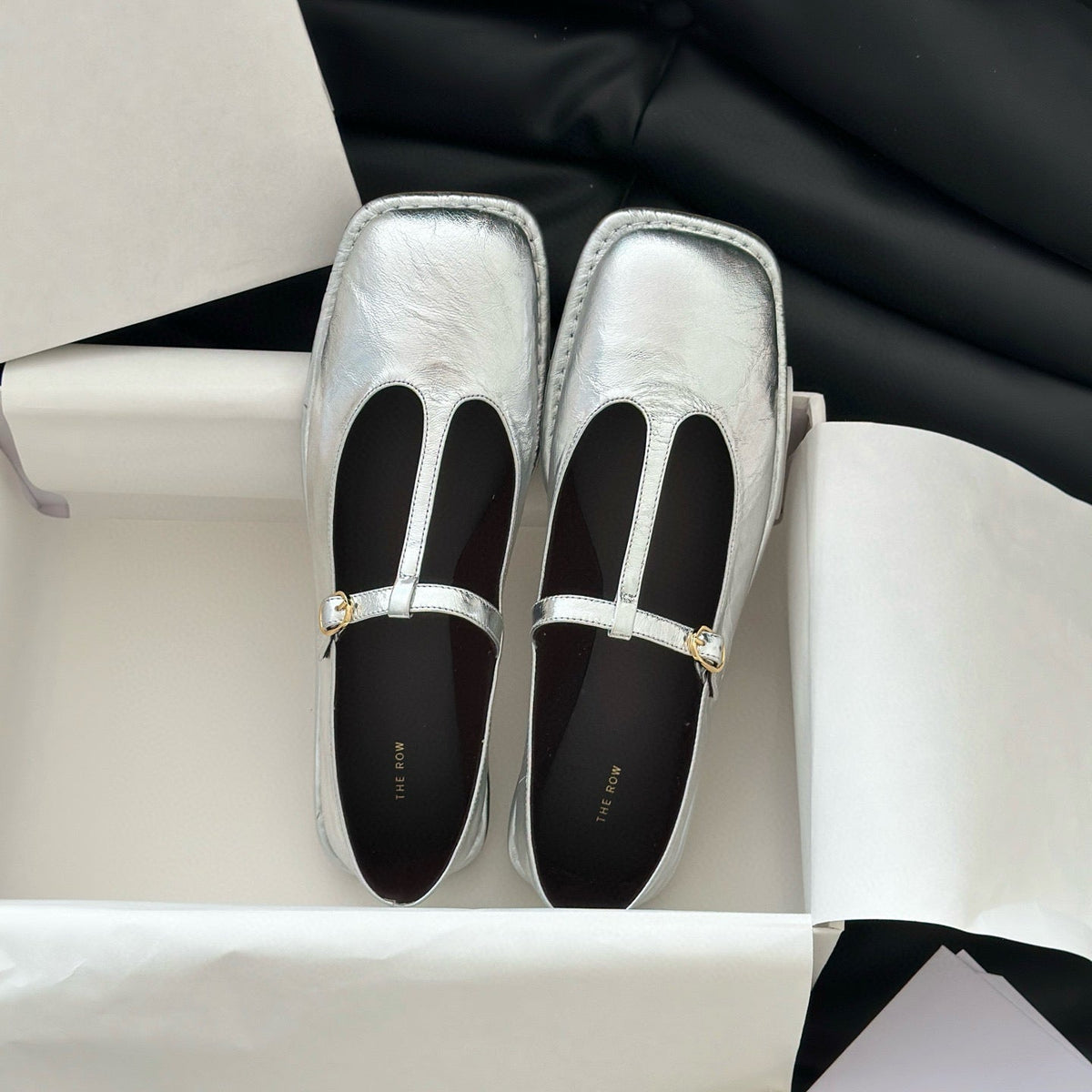 THE ROW T STRAP FLATS