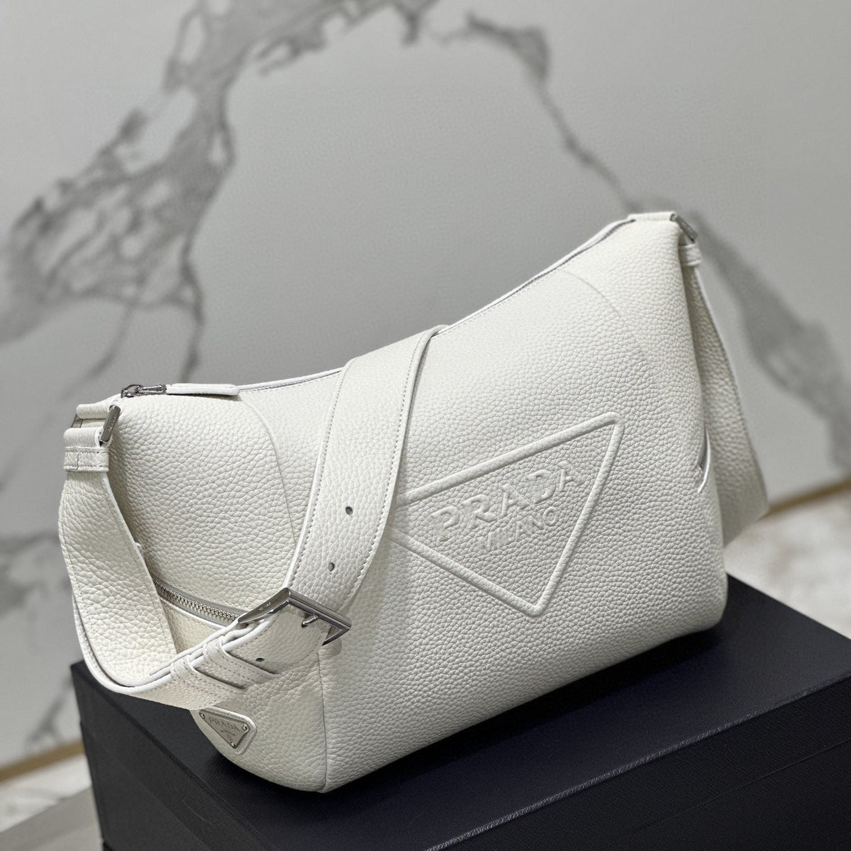 PD LEATHER BAG WITH SHOULDER STRAP