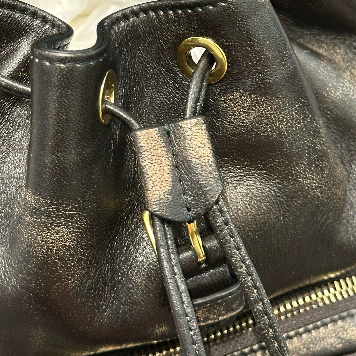 MIU M LEATHER BACKPACK