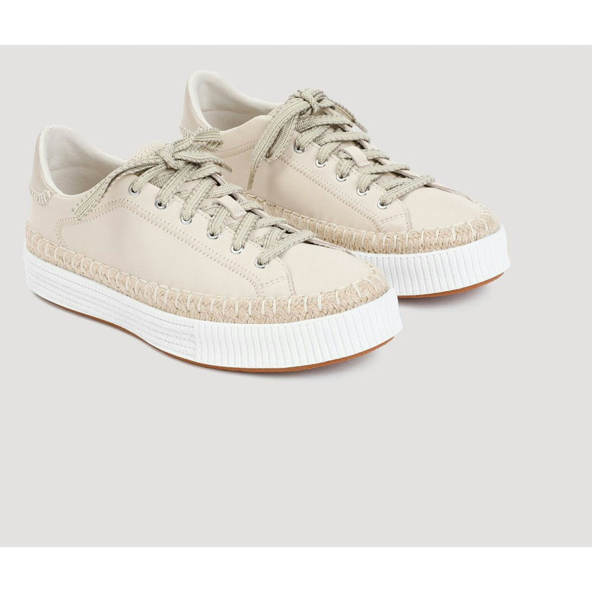 CHLOÉ TELMA LEATHER SNEAKERS