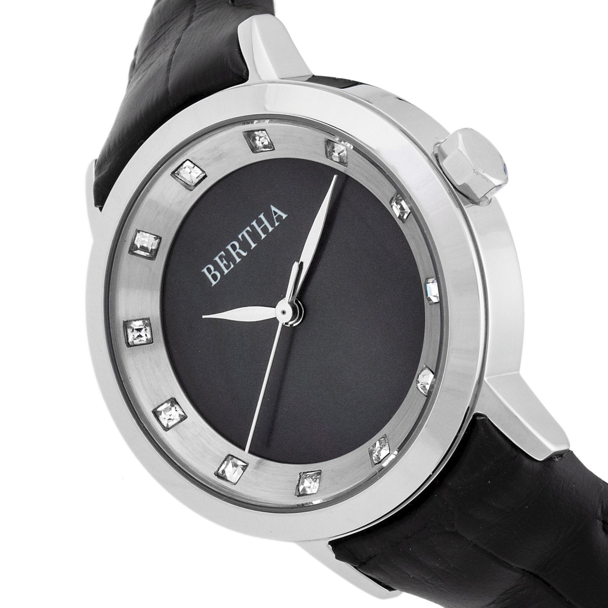 Bertha Cecelia Leather-Band Watch