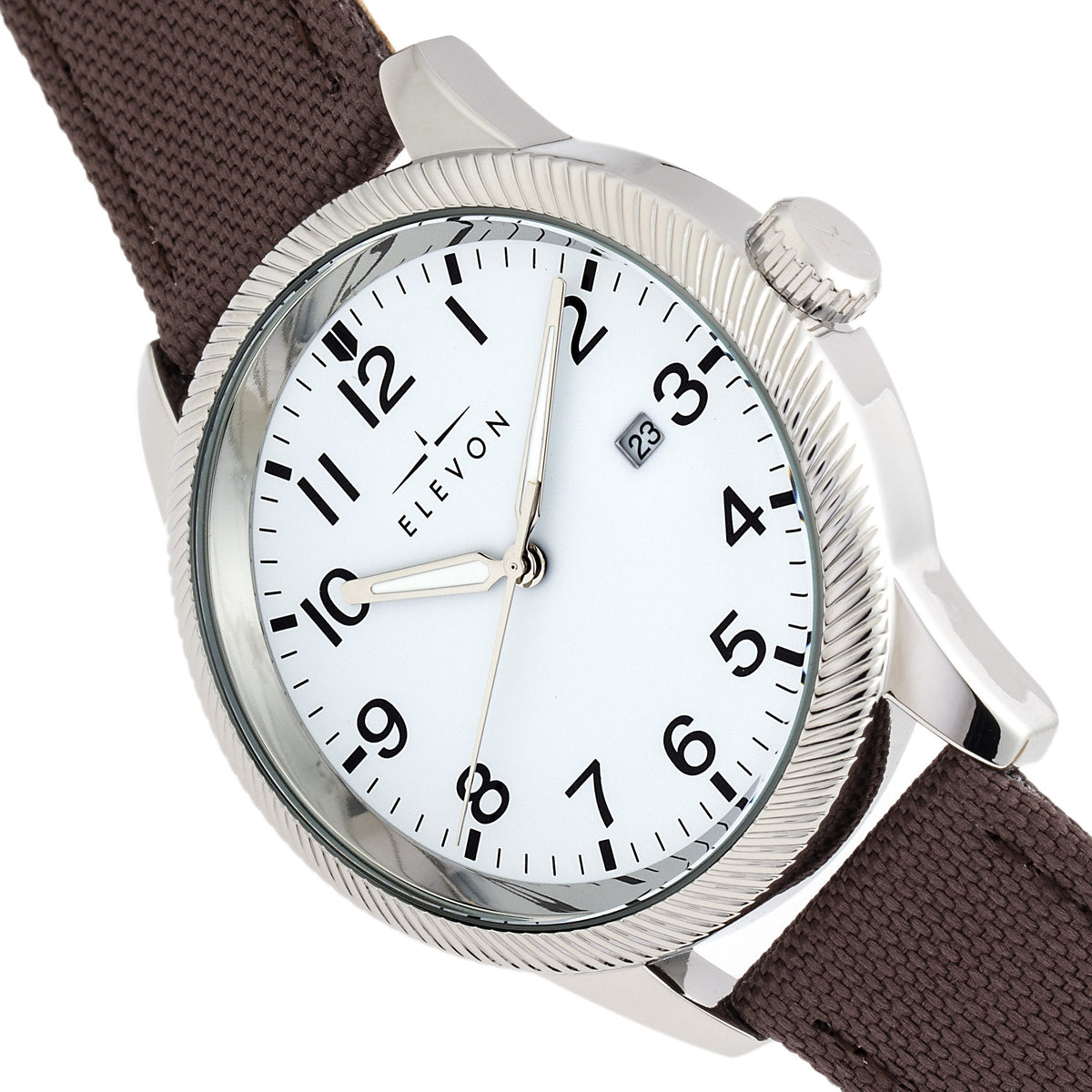 Elevon Bandit Leather-Band Watch w/Date