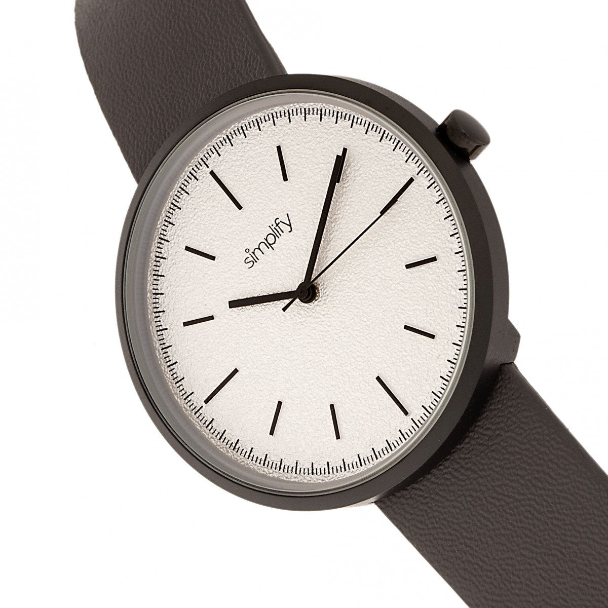 Simplify The 3000 Leather-Band Watch