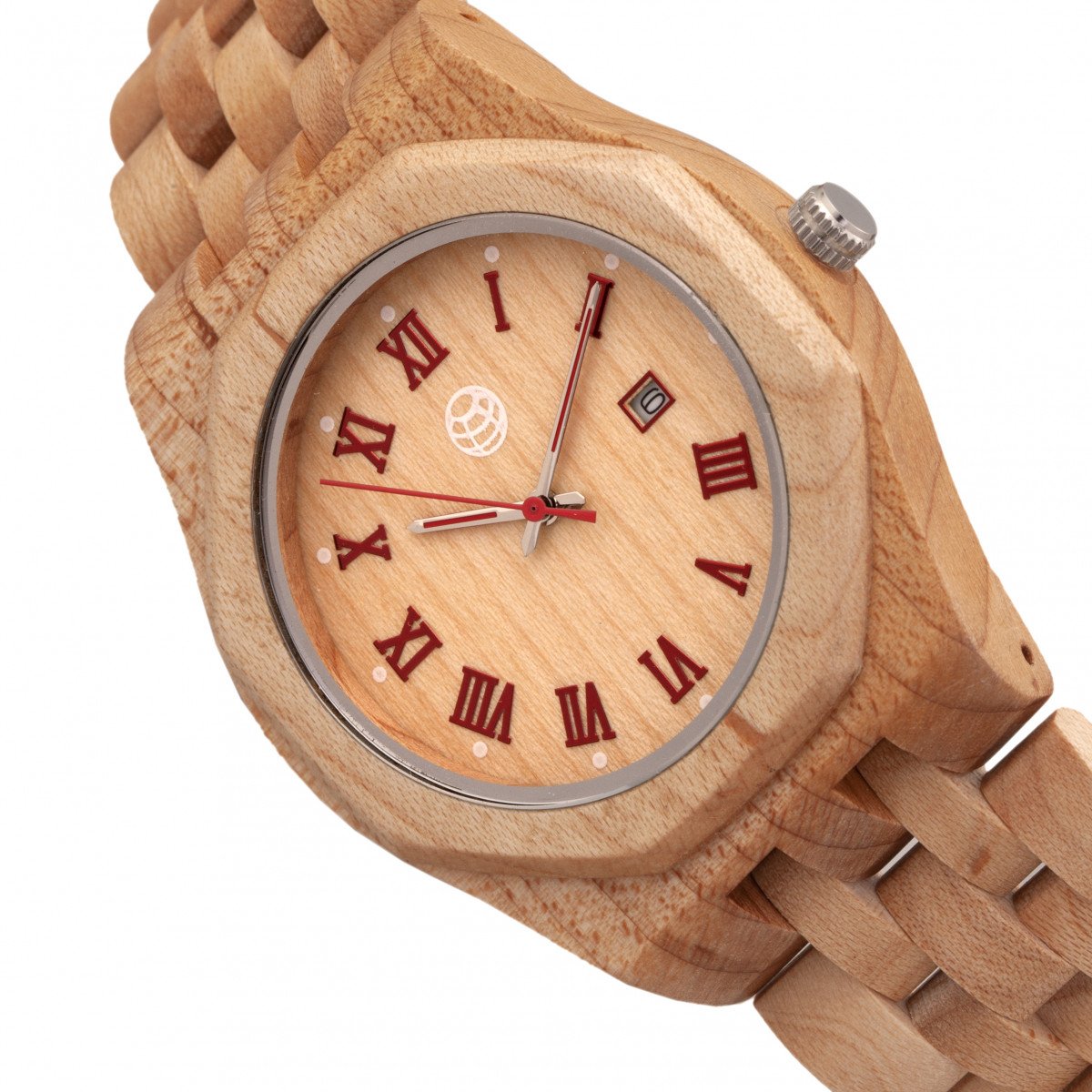 Earth Wood Baobab Bracelet Watch w/Date