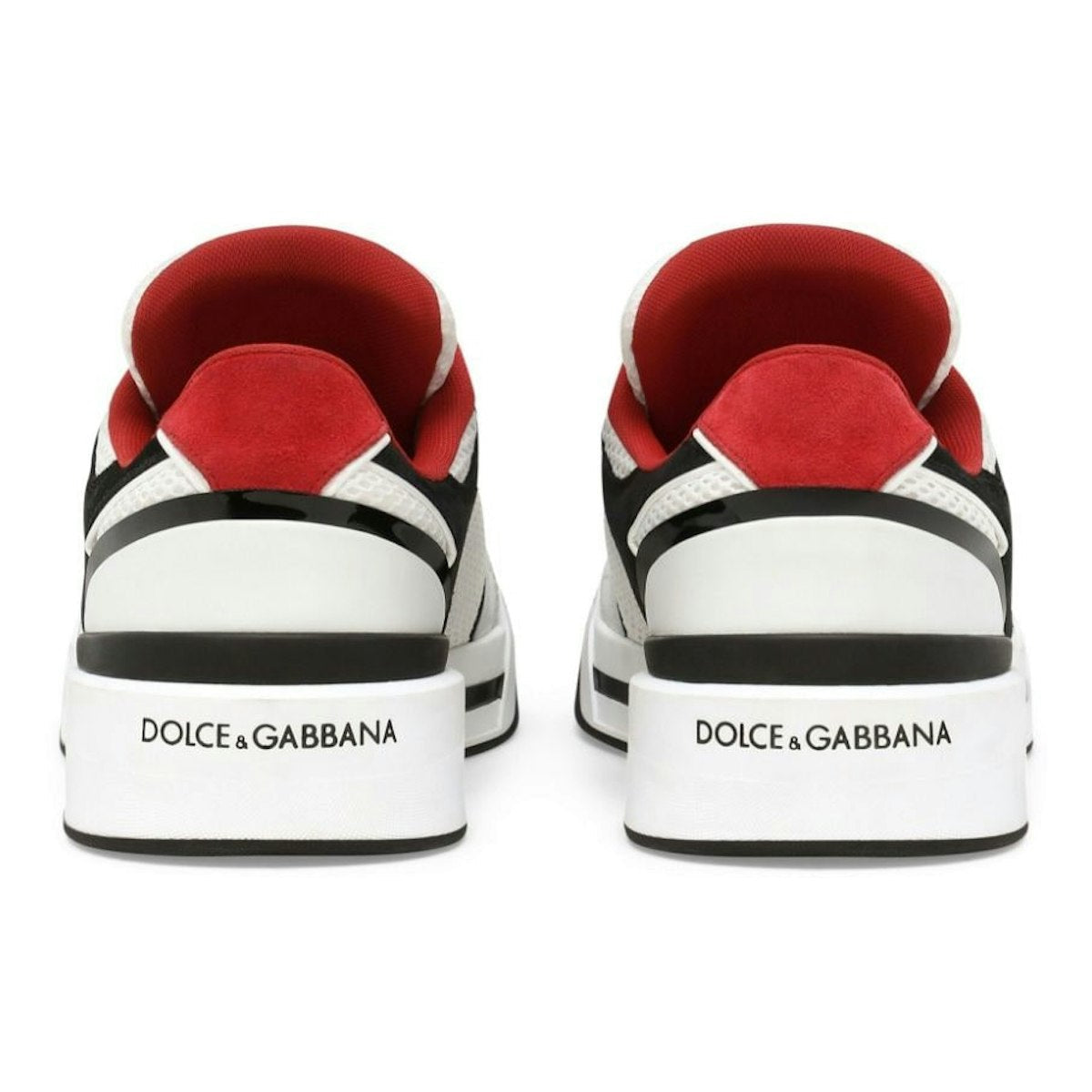 CALF LEATHER PANELLED DESIGN SNEAKERS