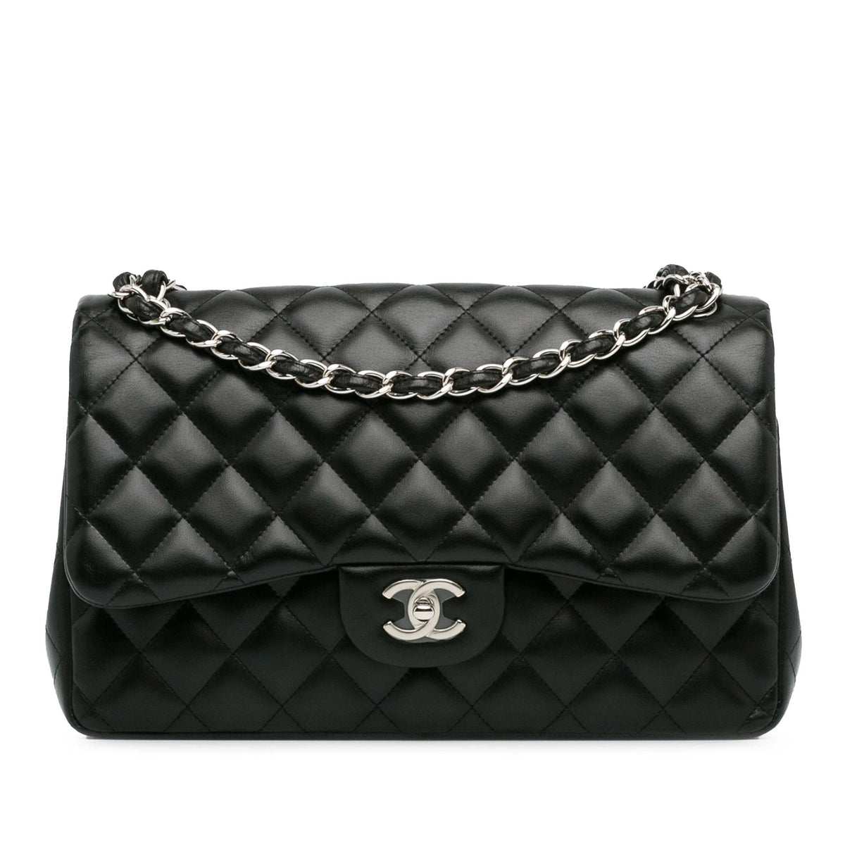 Chanel Jumbo Classic Lambskin Double Flap (SHG-WX0kkI)