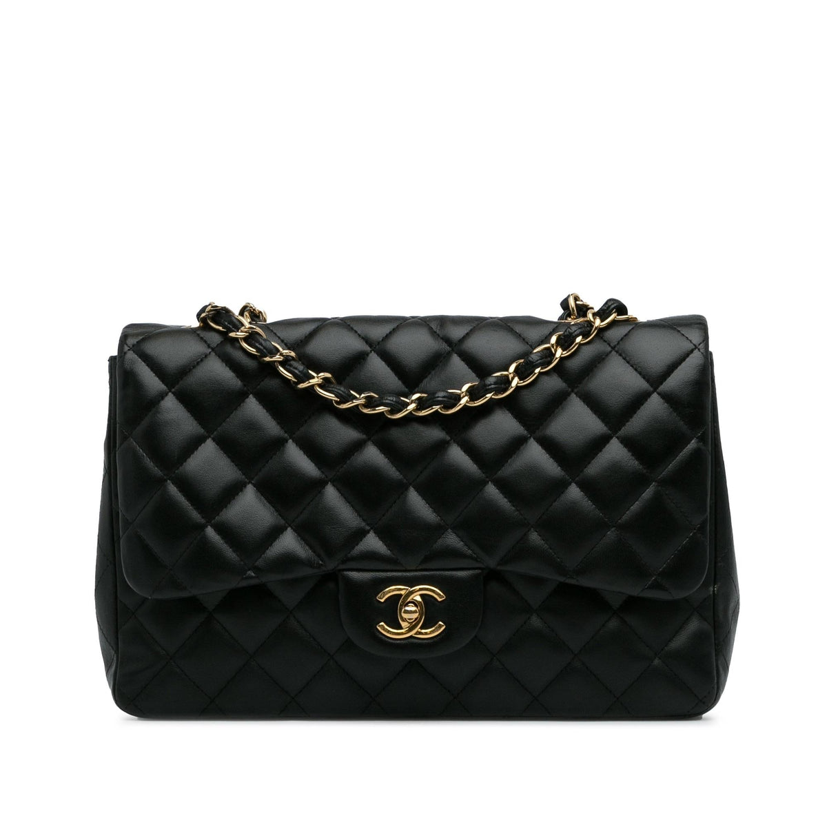 Chanel Jumbo Classic Lambskin Single Flap Bag (SHG-9yqInb)