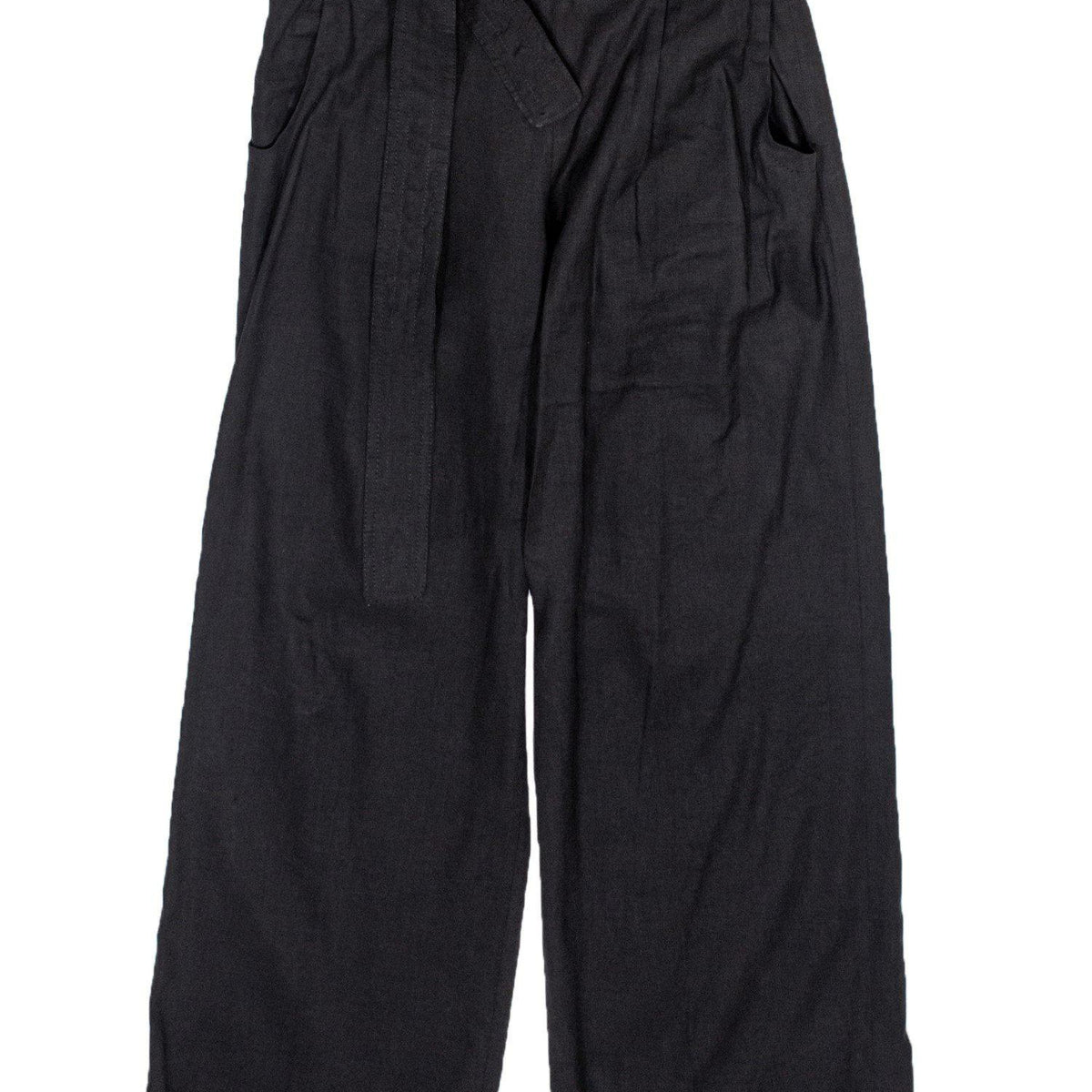 Chloe - Black Linen Blend Wide Leg Pants Sz 4