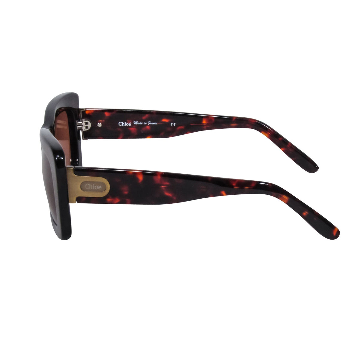 Chloe - Brown Tortoise Large Square Sunglasses