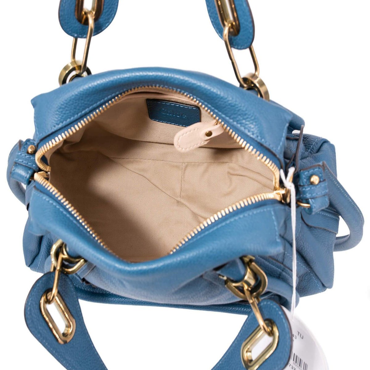 Chloe Calfskin Small Paraty Bag Blue