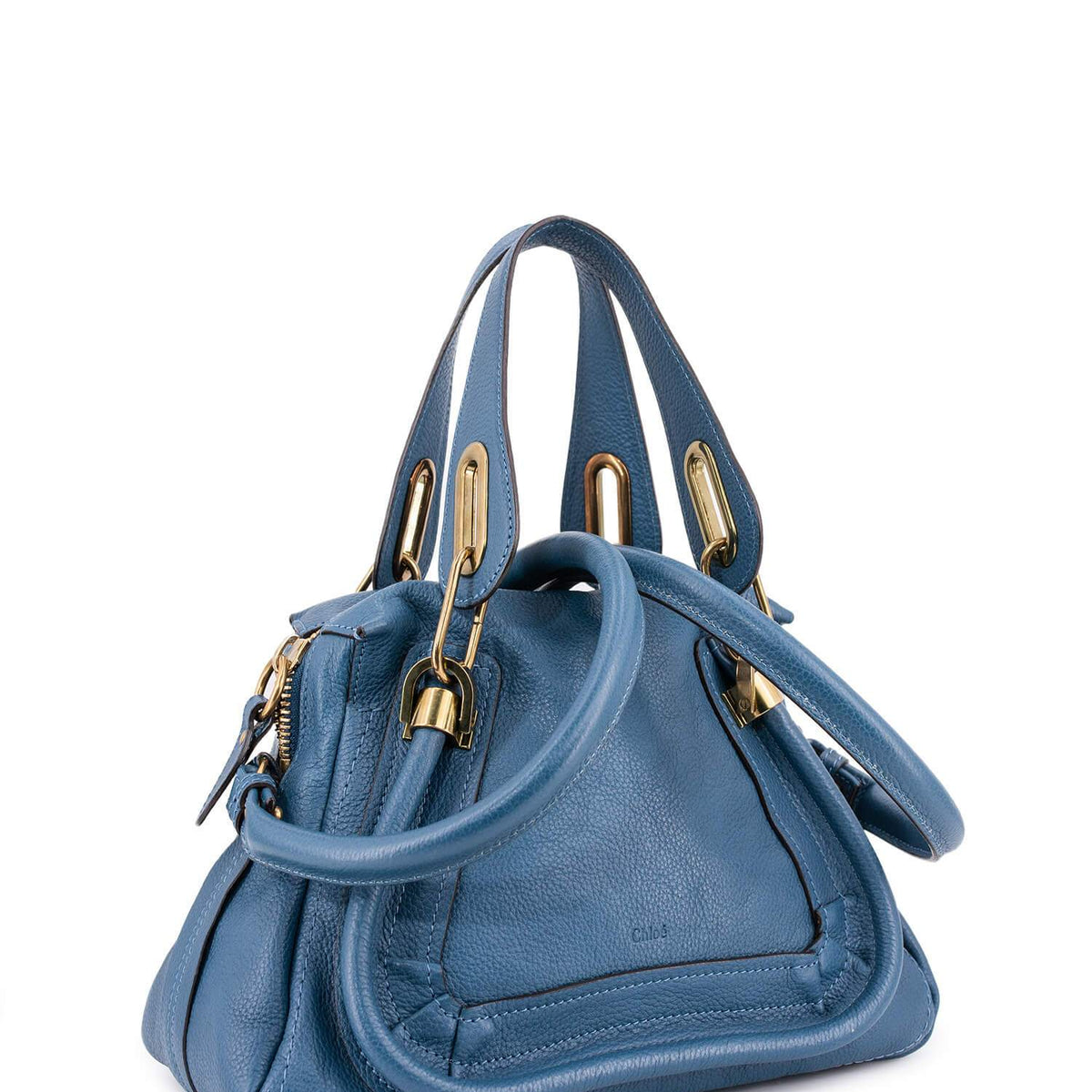 Chloe Calfskin Small Paraty Bag Blue