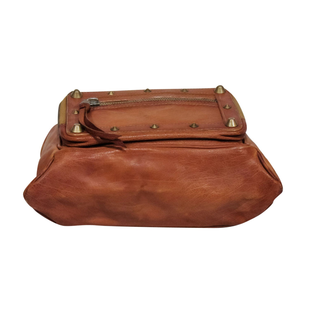 Chloe - Tan Leather Rectangular Shoulder Bag