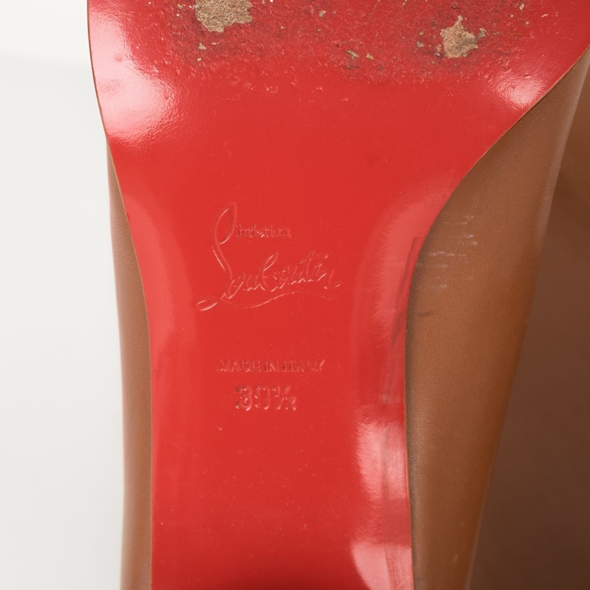 Christian Louboutin Camel Tan Leather Boots 39.5