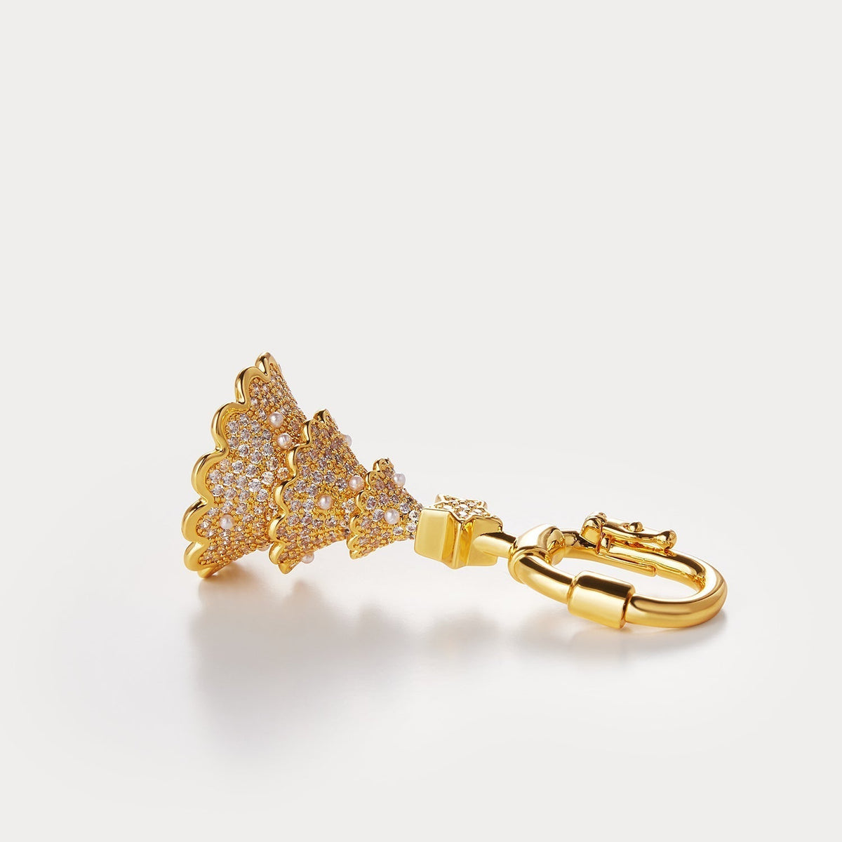 Sparkle Gold—Christmas Tree Bag Charm