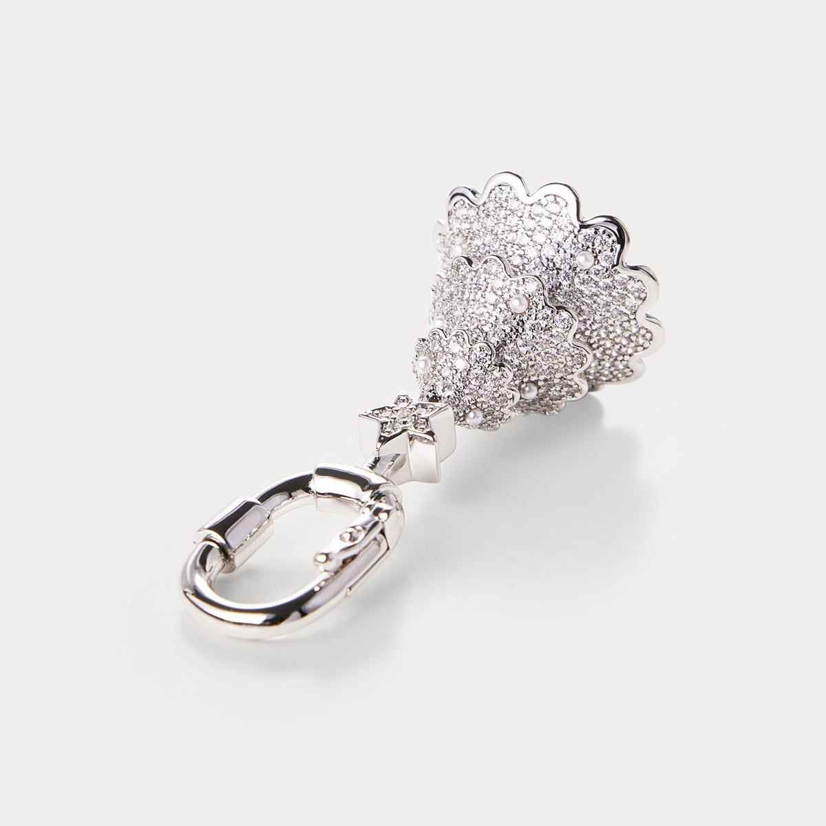 Sparkle Silver—Christmas Tree Bag Charm