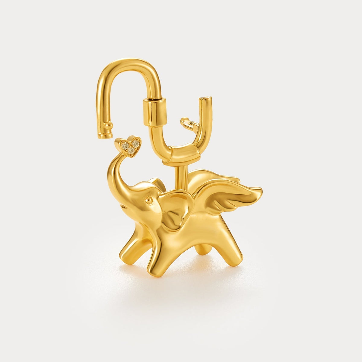 Classic Gold—Soar Elephant Bag Charm
