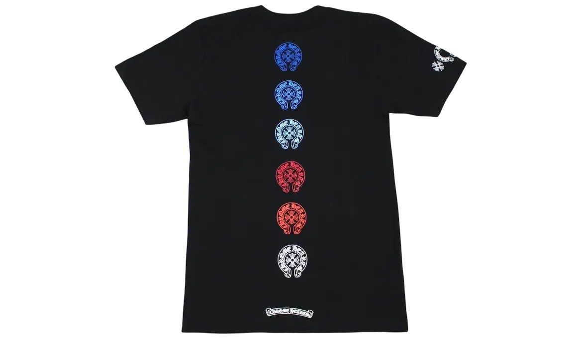 Chrome Hearts Multi Color Horseshoe Logo T-Shirt