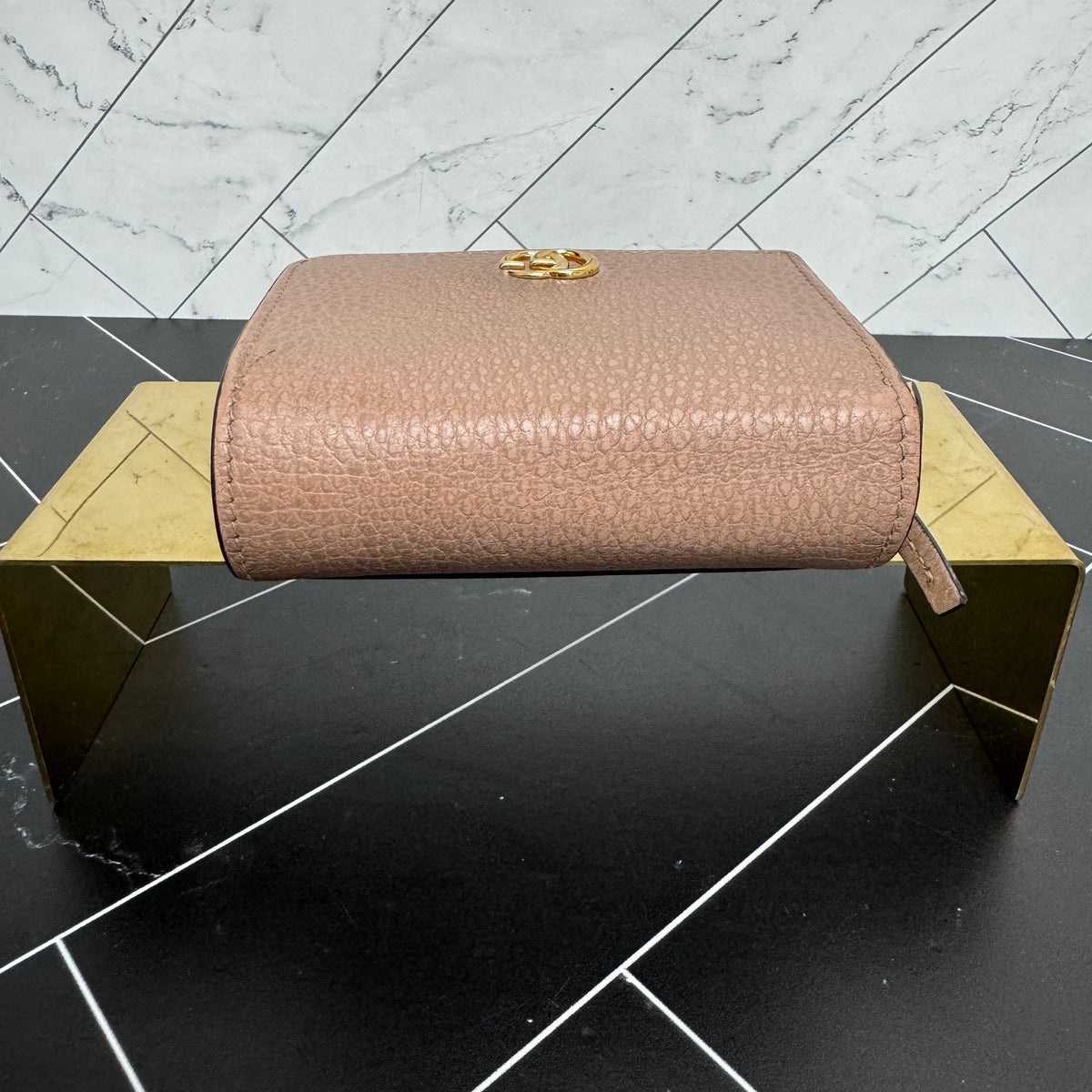Gucci Beige Marmont Compact Wallet