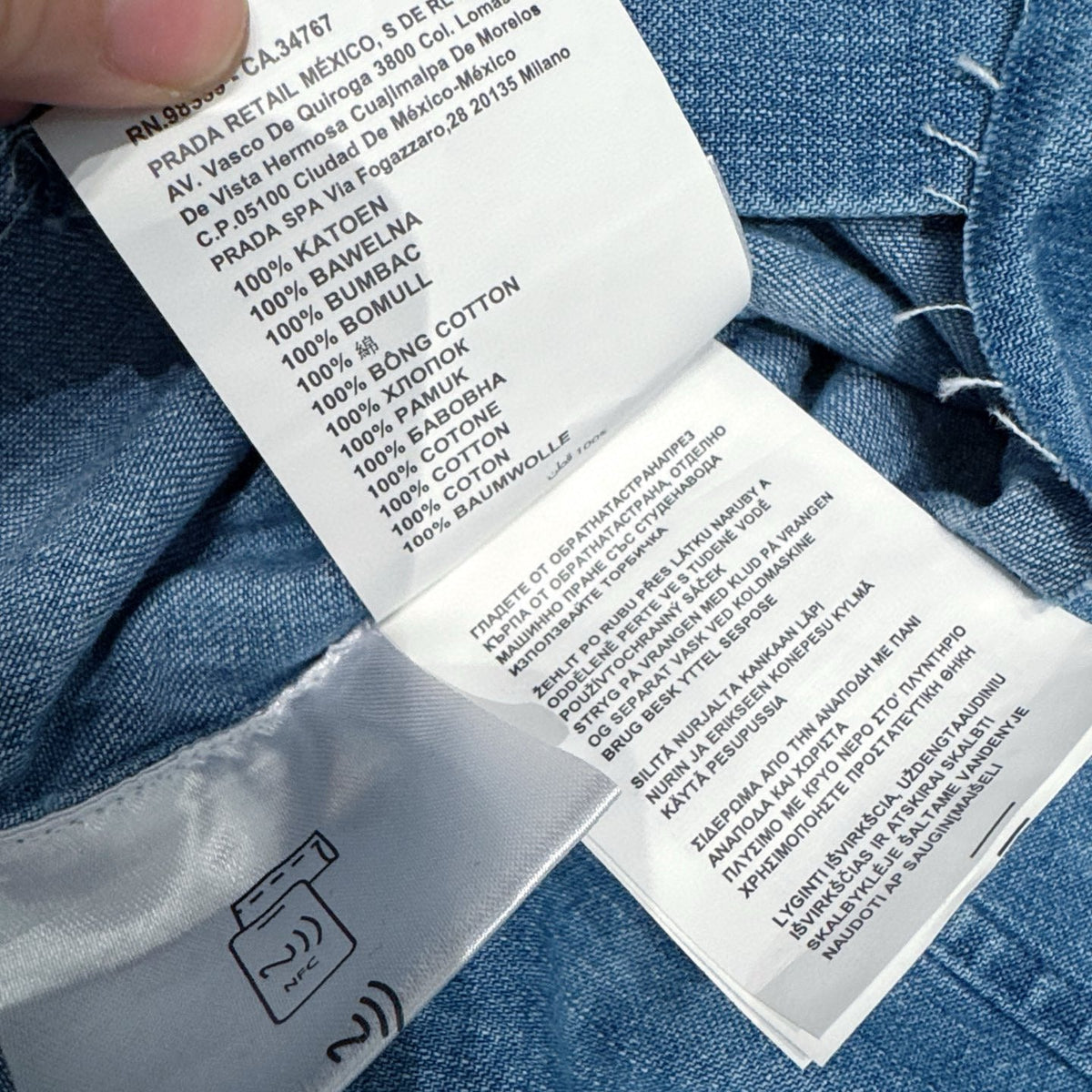 MIU M DENIM SHIRT