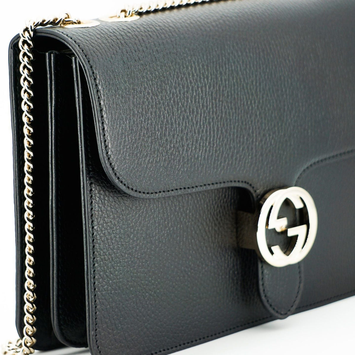 Gucci Elegant Calf Leather Shoulder Women's Bag