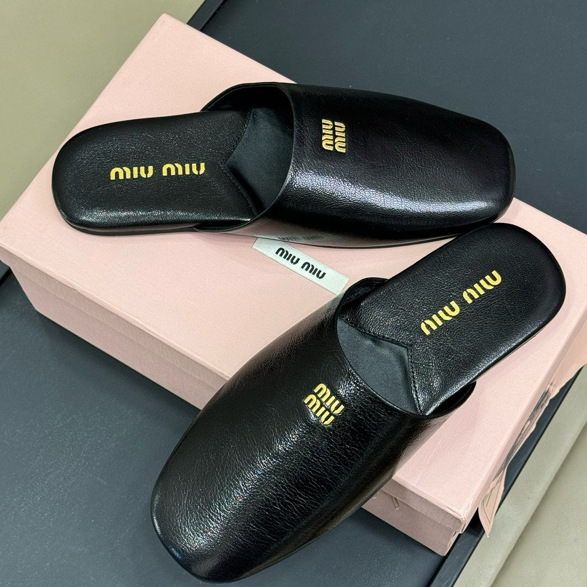 MIU M SLIPPERS