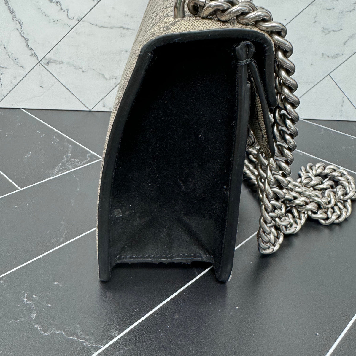 Gucci GG Black Small Dionysus Chain Crossbody Bag