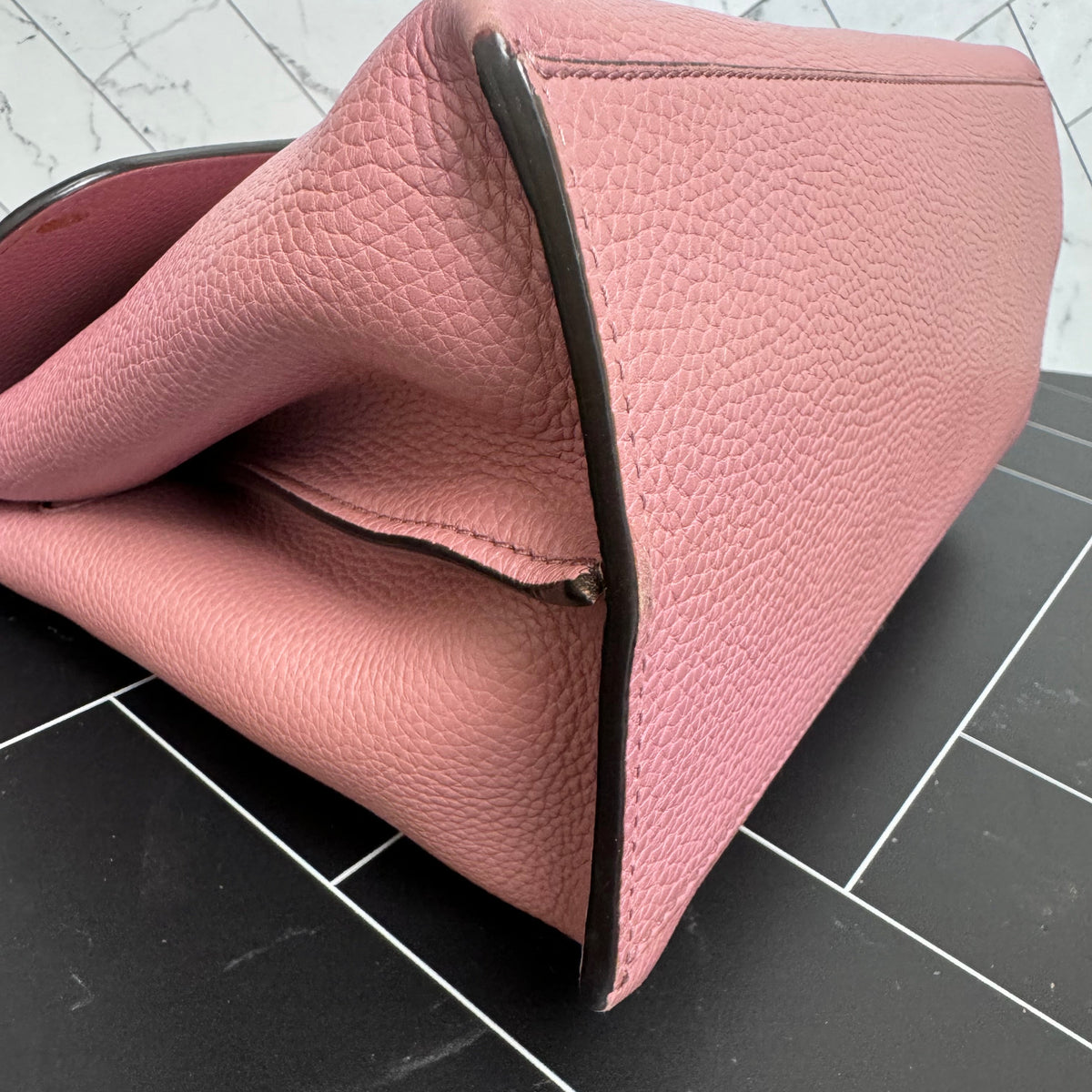 Gucci Pink Bamboo Daily Top Handle Bag