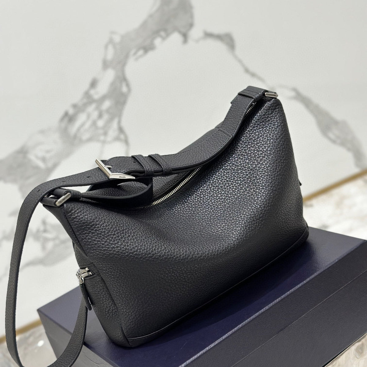 PD LEATHER BAG WITH SHOULDER STRAP