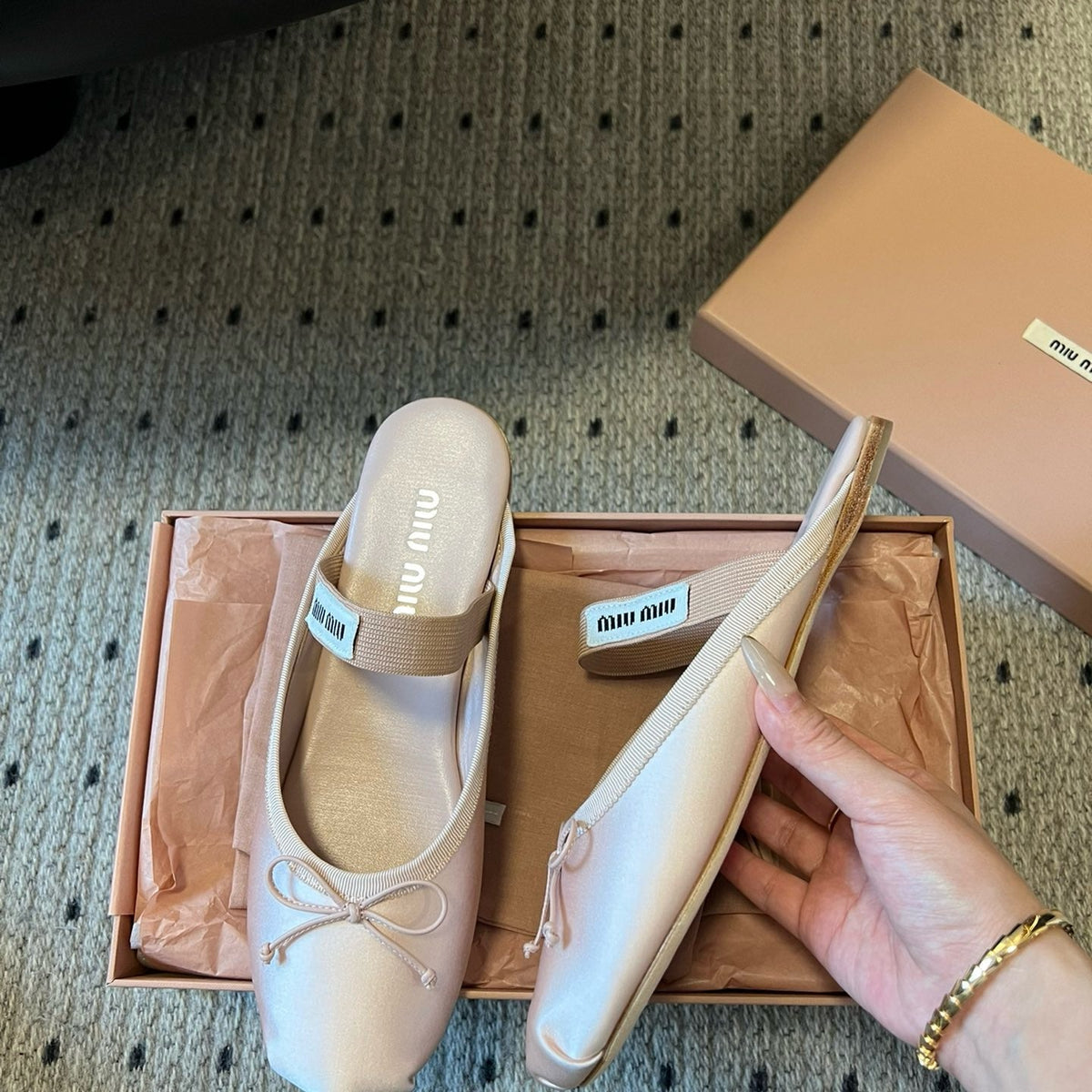 MIU M BALLERINA FLATS