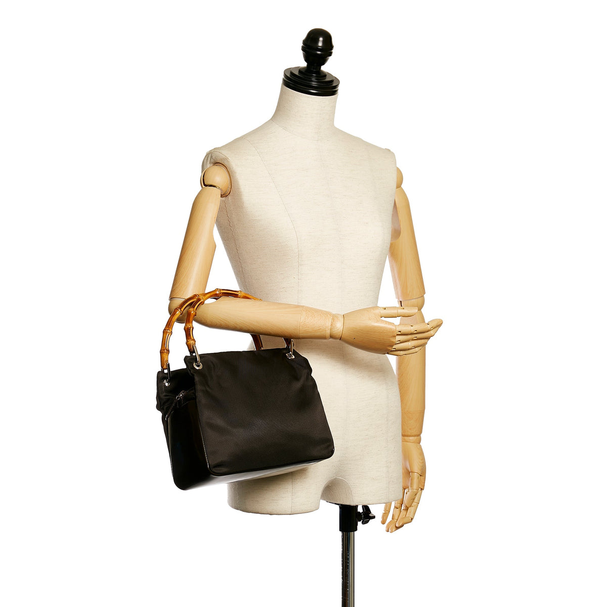 Gucci Bamboo Nylon Handbag