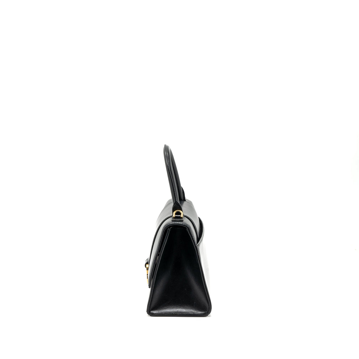 balenciaga small Hourglass bag calfskin black GHW