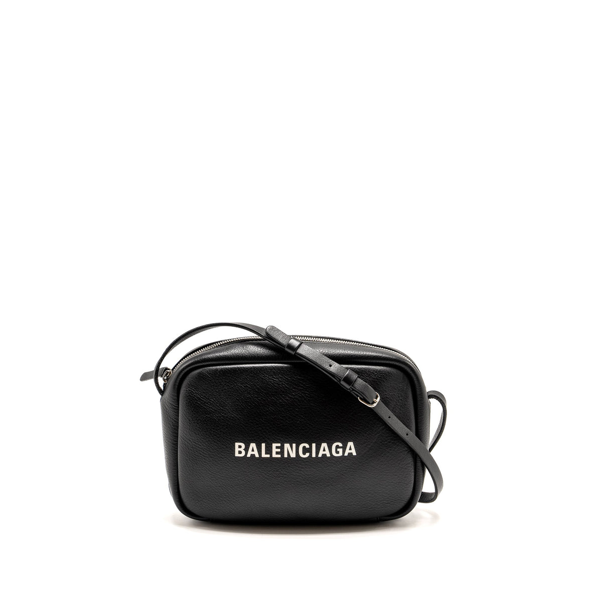 balenciaga Everyday Camera Bag Calfskin Black SHW