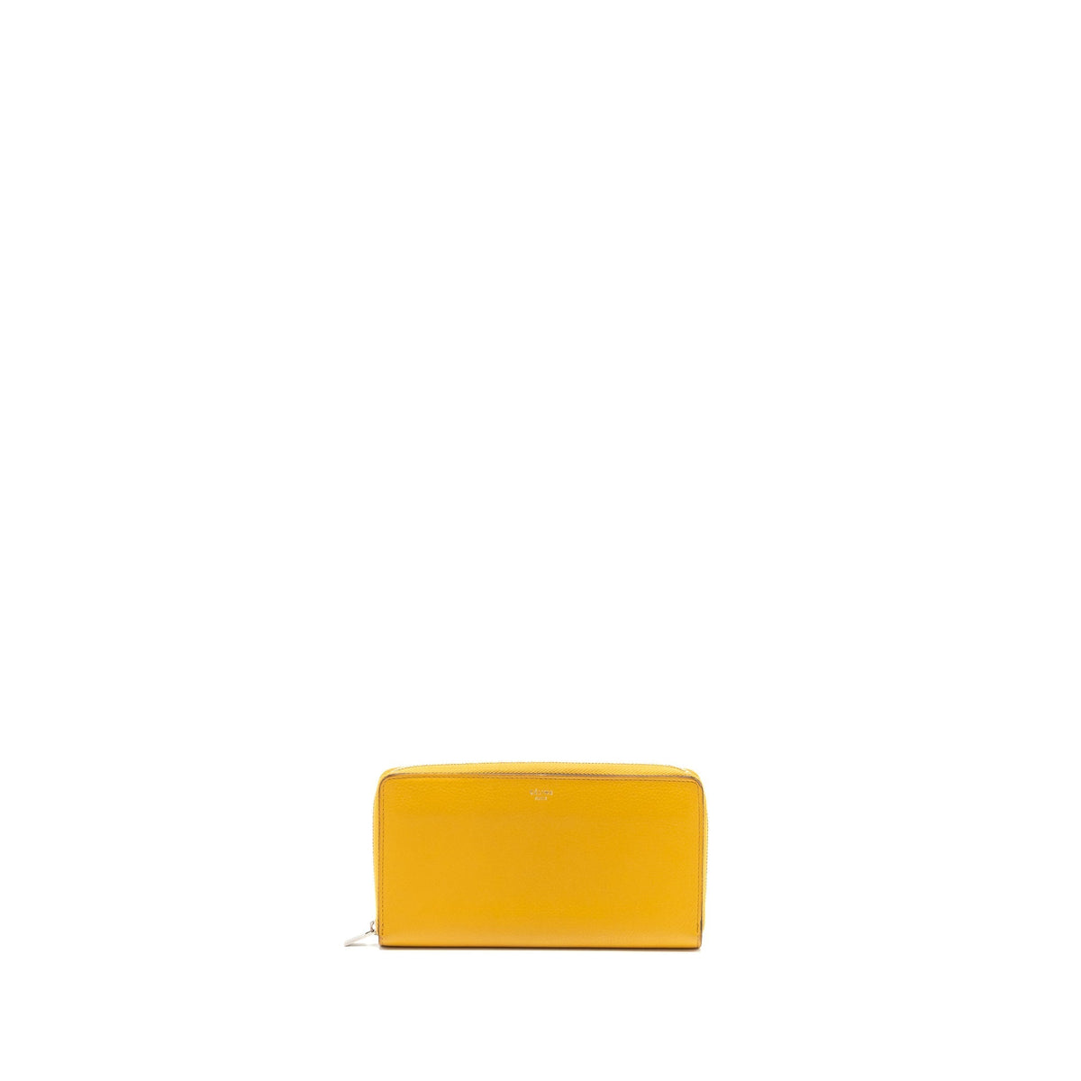 Celine zip long wallet calfskin yellow SHW