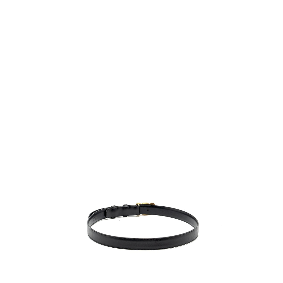 Celine size 85 Medium Triomphe belt calfskin black GHW