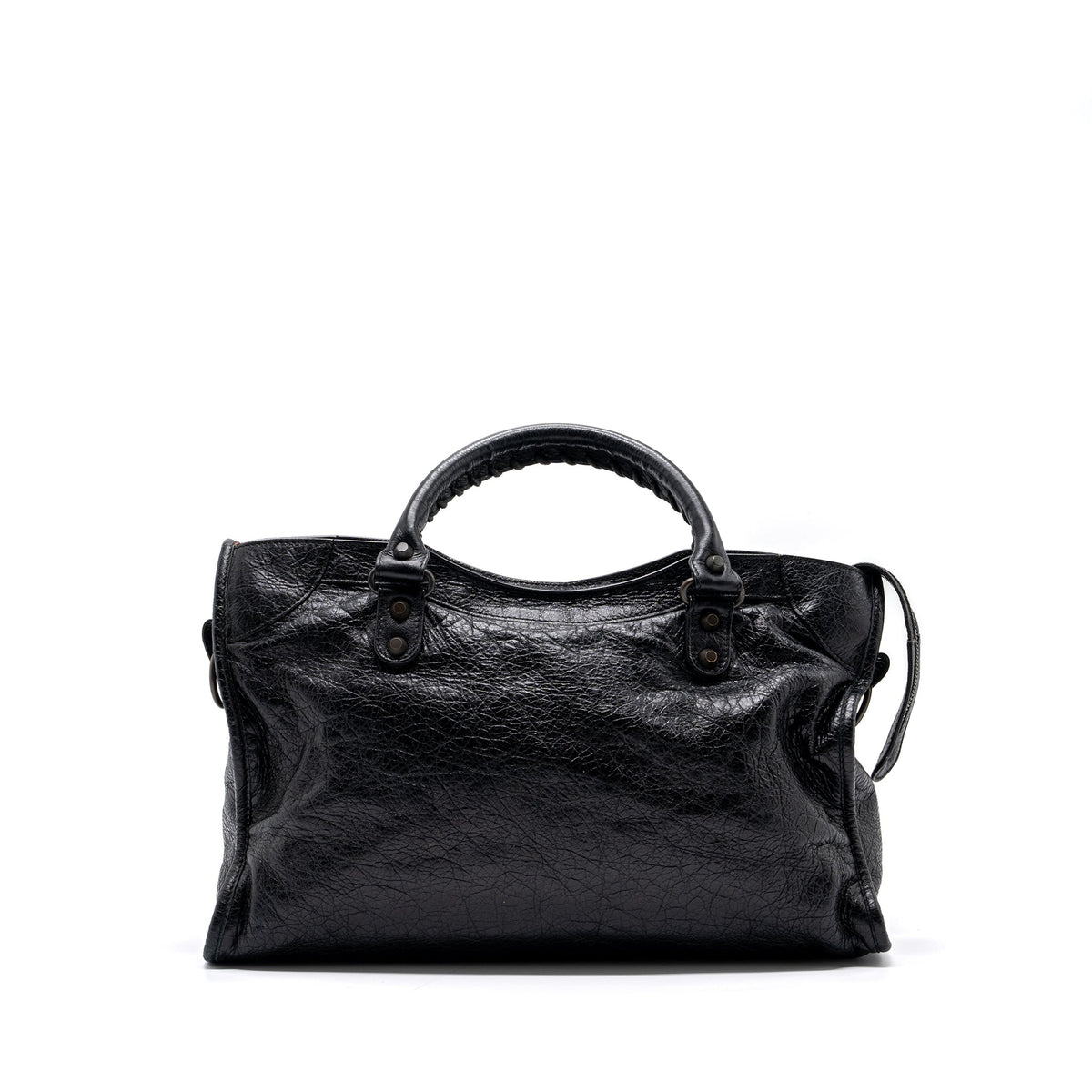 balenciaga Classic City Bag Leather Black ruthenium silver Hardware