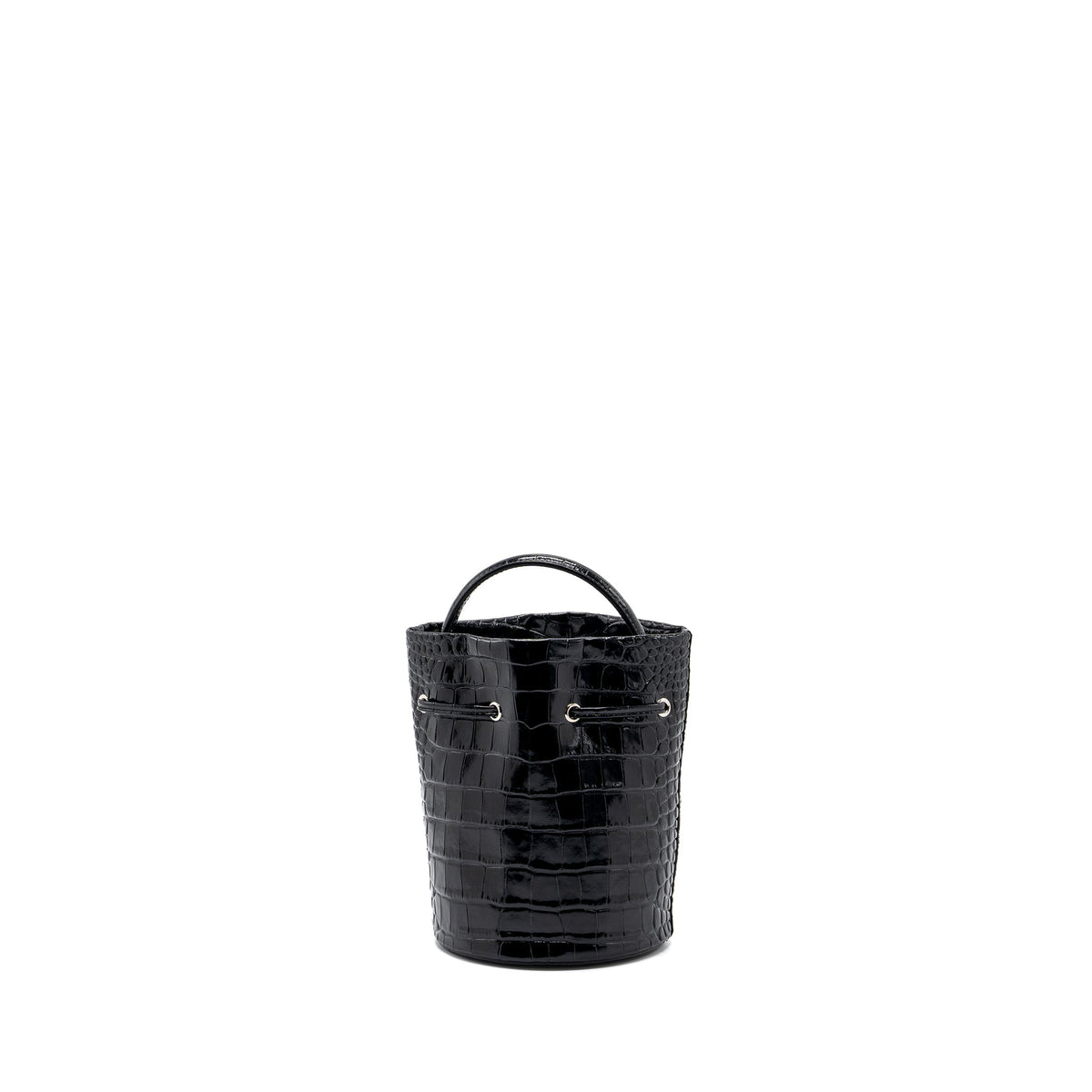balenciaga XS Everyday Drawstring Bucket Bag Black SHW