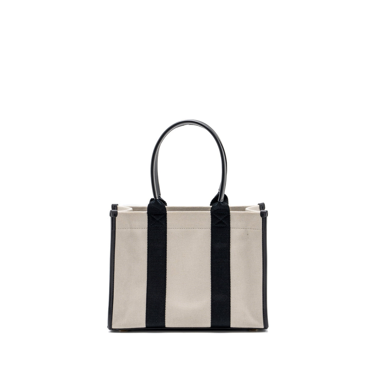 balenciaga Small Tote Bag Canvas/ Leather Black/White GHW