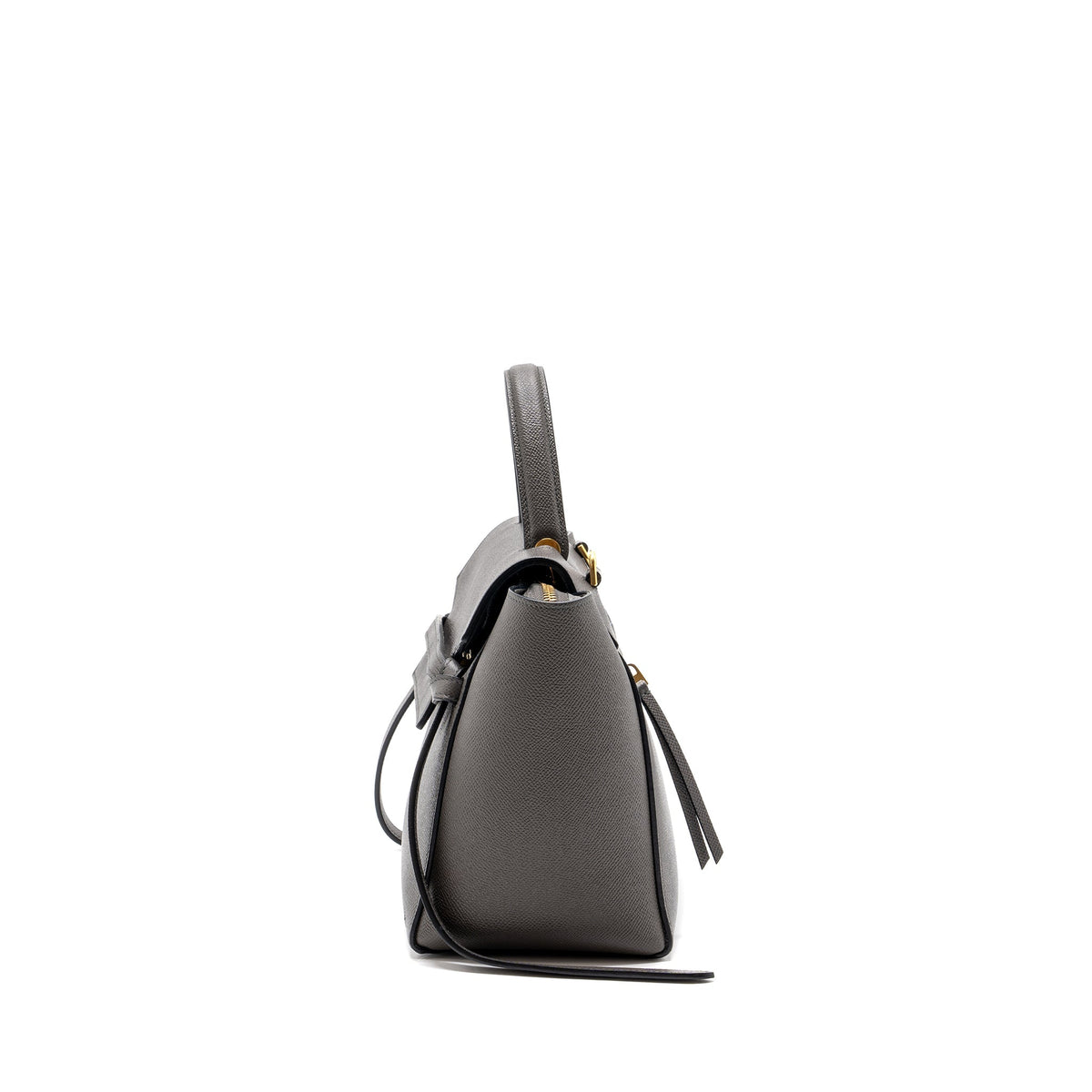 Celine Micro Belt Bag Grained Calfskin Grey GHW