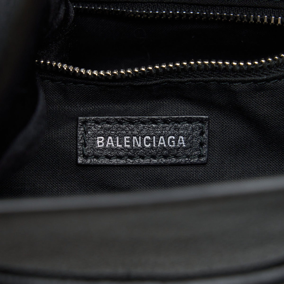 balenciaga Top Handle Shopping Tote Bag Calfskin Black SHW