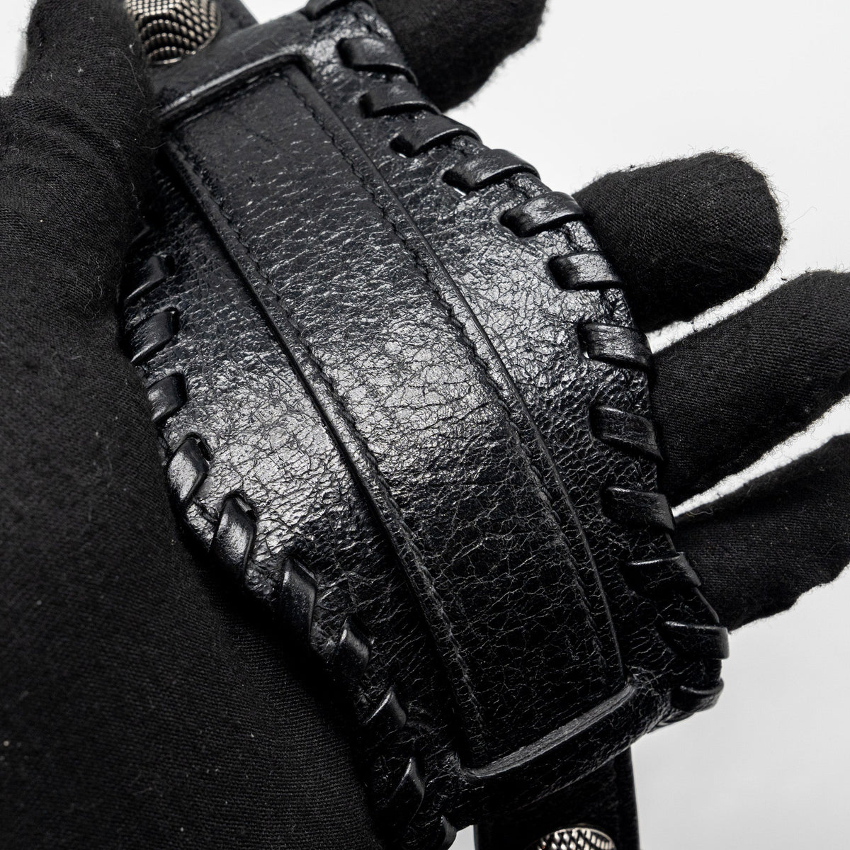 balenciaga Le Cargole Small Shoulder Bag Lambskin Black SHW