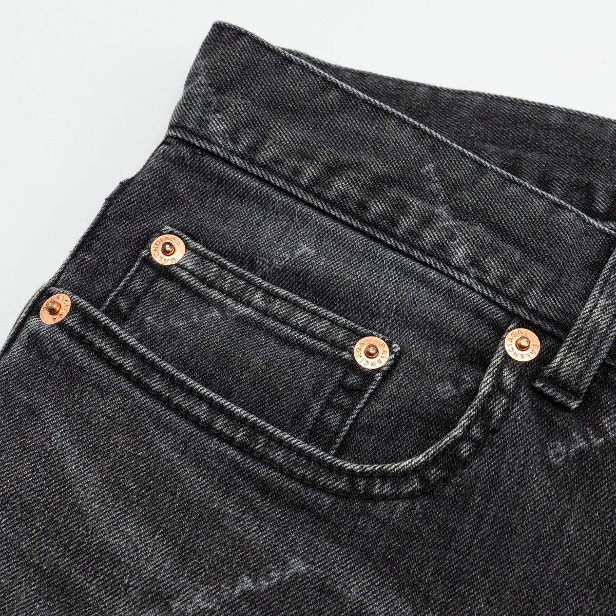 balenciaga Size 26 Denim Jeans Cotton Black