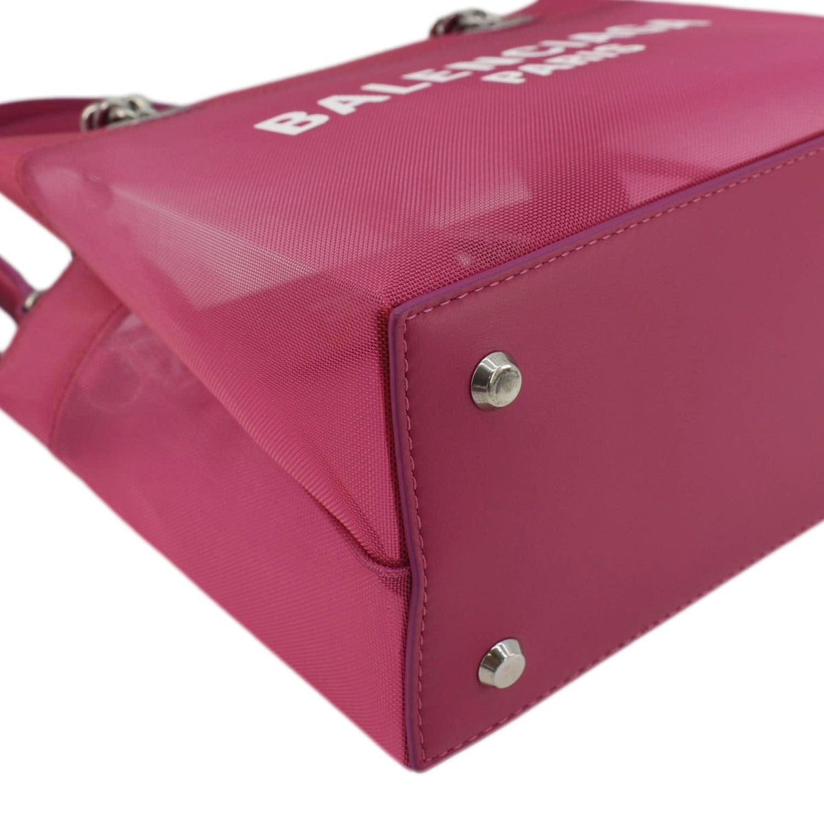 balenciaga Duty Free Mesh Tote Bag Fuchsia