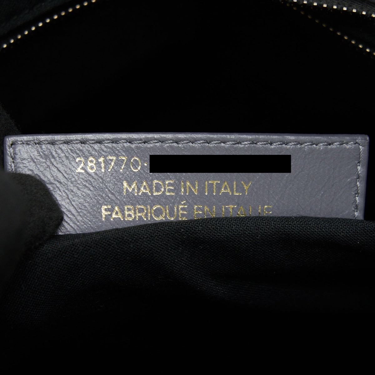 balenciaga Medium Embossed Calfskin Bag in Grey SHW